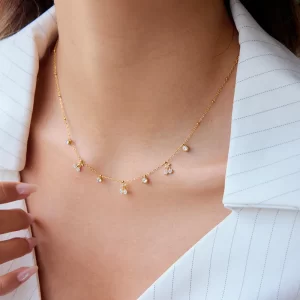 Dainty Cherry Charm Necklace