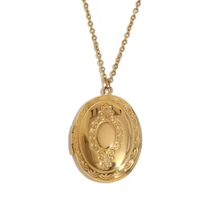 Victorian Mirror Heirloom Locket Necklace