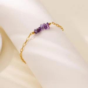 Lilac Chain Bracelet