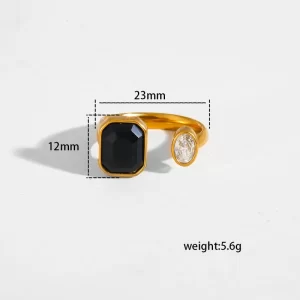Midnight & Moonlight Duo Ring