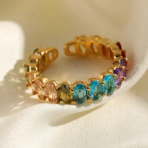 Aura Rainbow Band Ring