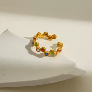Rainbow Crown Ring