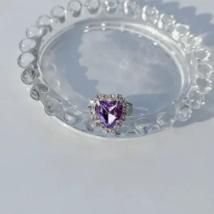 Regal Heart Purple Ring