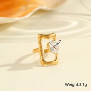 Nova Ripple Zircon Ring