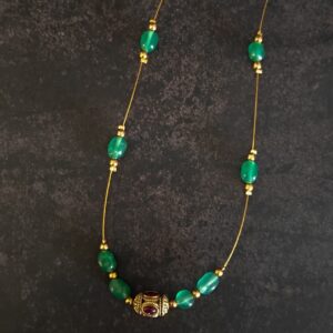 Green Invisible chain - The Festive Layer by Swaksha