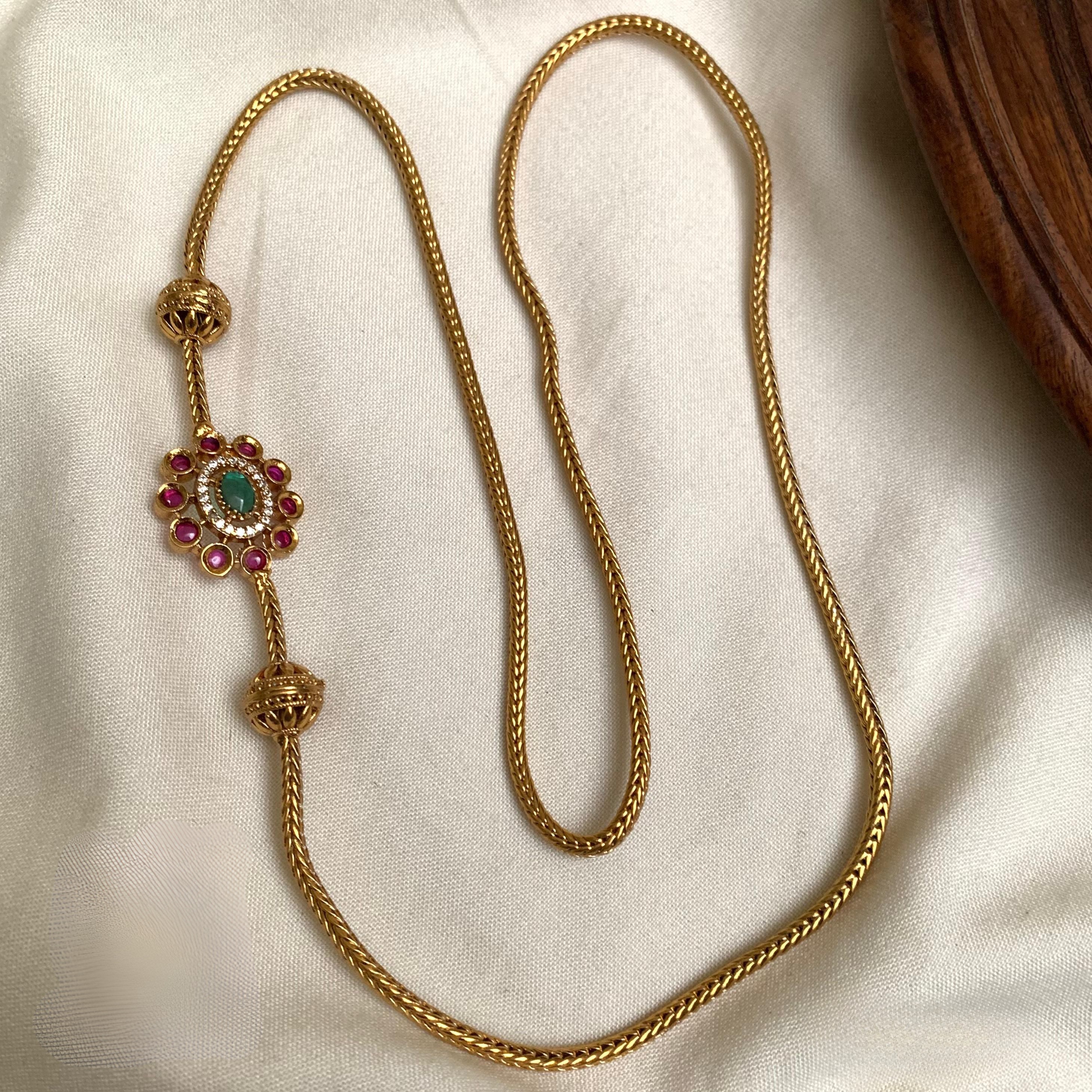 Mugappu Chain - Ruby - Image 2